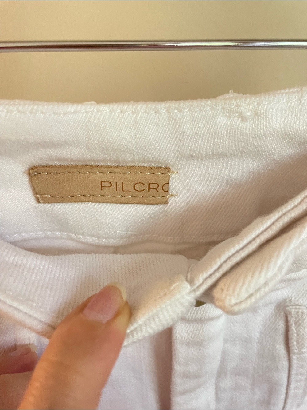 Anthropologie Pilcro The Skipper White Cropped Wide-Leg Jeans Size 25 - Picture 4 of 9